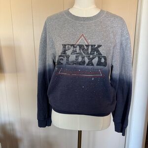 Pink Floyd Gray and Blue Ombré Sweatshirt Small Dark Side of the Moon